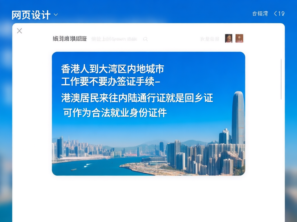 大湾区内地城市办公环境