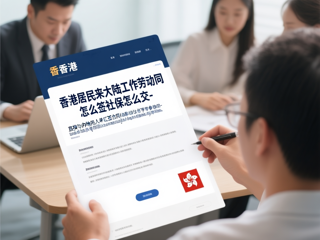 香港居民内地工作社保示意图