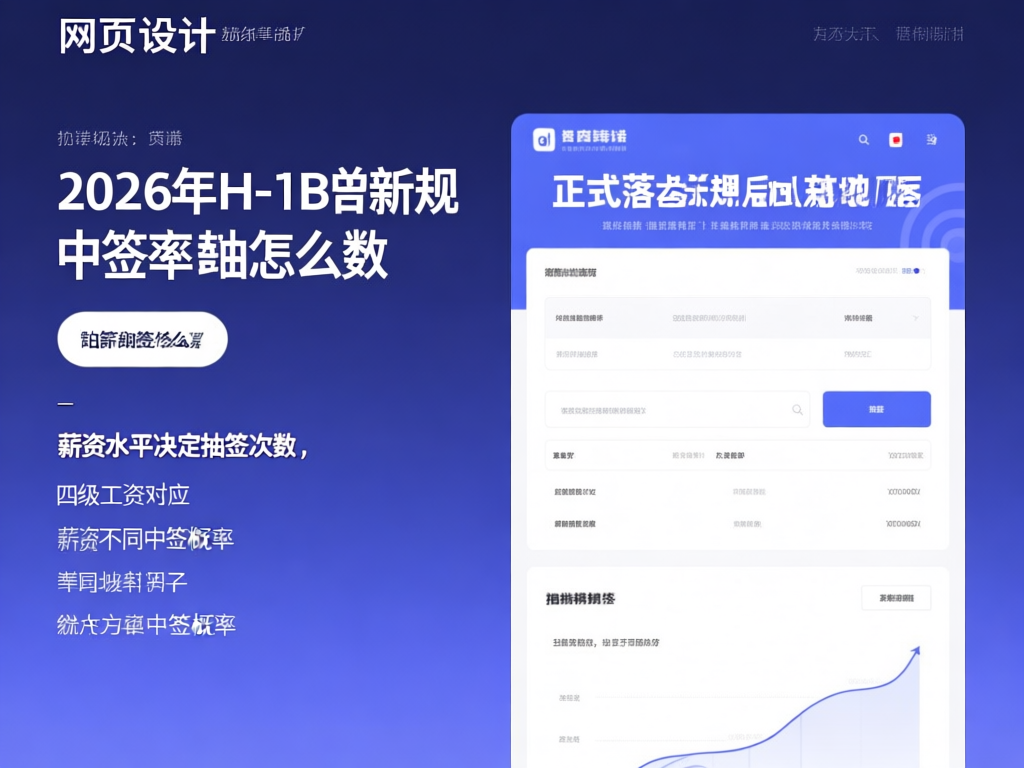 2026年H-1B抽签概率对比图表