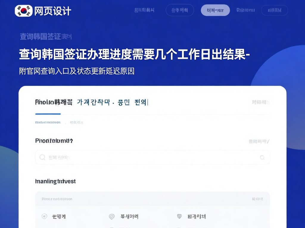 韩国签证查询平台截图