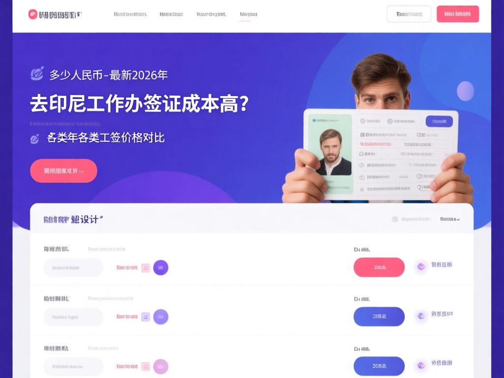 印尼工作签证所需材料