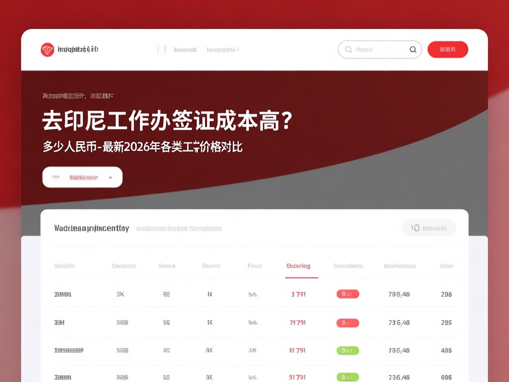 印尼工作签证办理流程