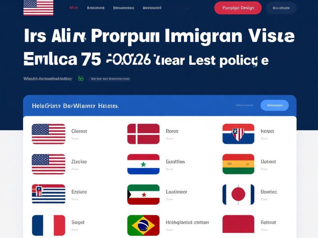 美国移民签证政策示意图