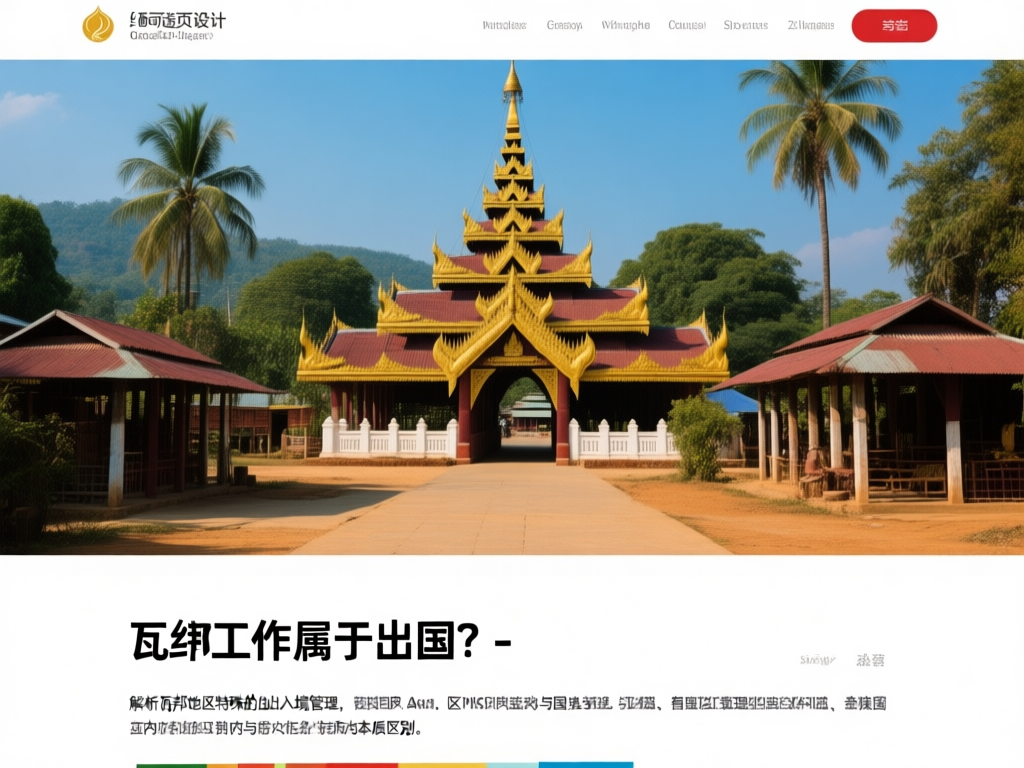 佤邦口岸出入境检查站实景