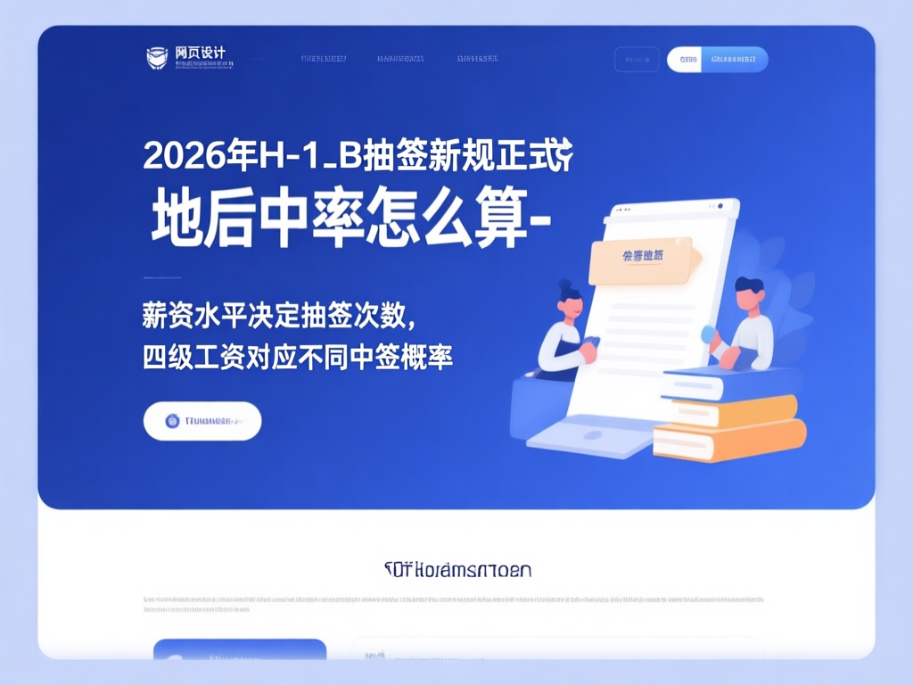 2026年H-1B抽签新规薪资等级分布图