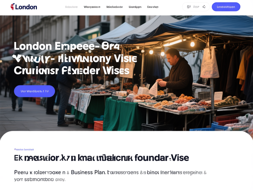 伦敦街头摊位场景