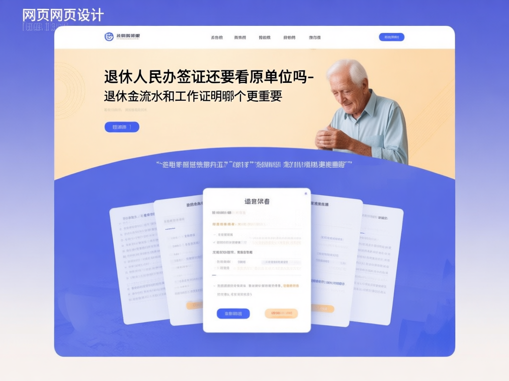 退休人员准备签证材料