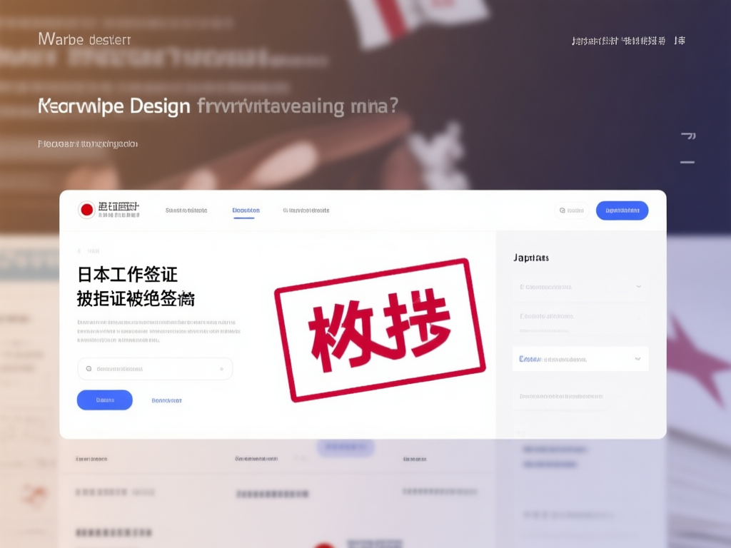 日本签证拒签原因统计图表