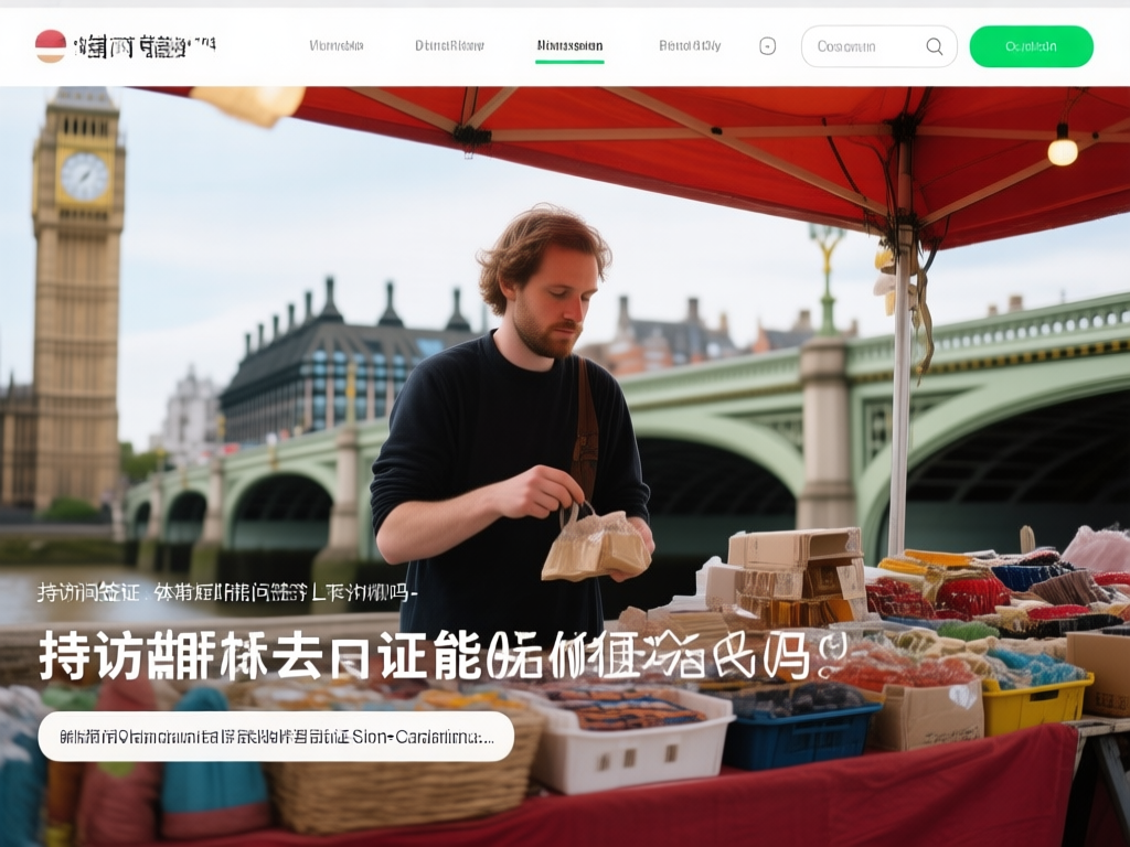 伦敦街头摆摊示意