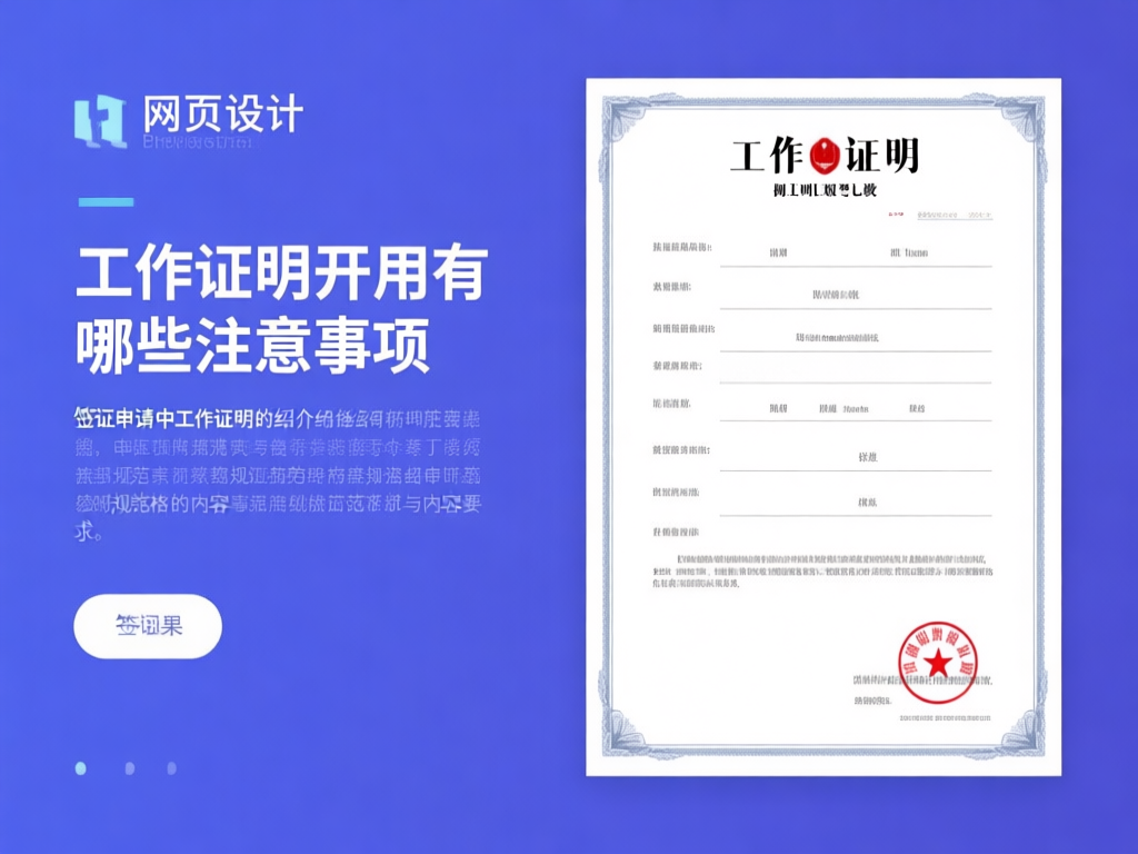 签证材料准备清单