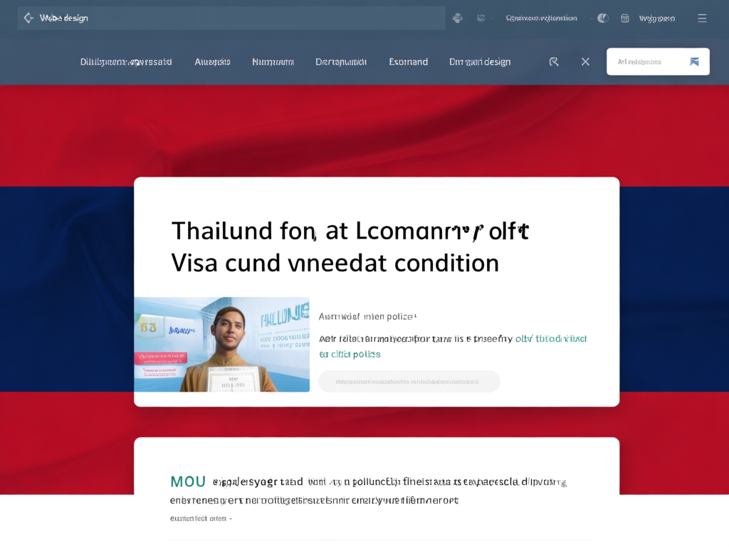 泰国工作签证申请流程