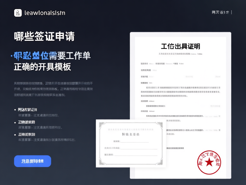 在职证明样本展示