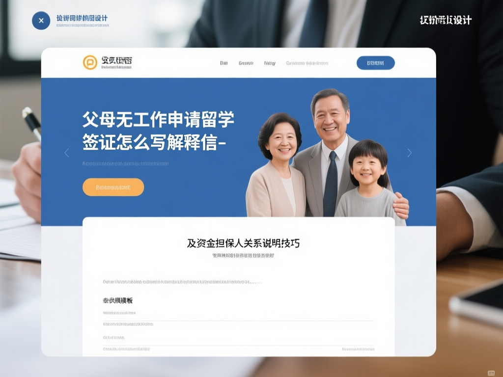 留学签证解释信示意图