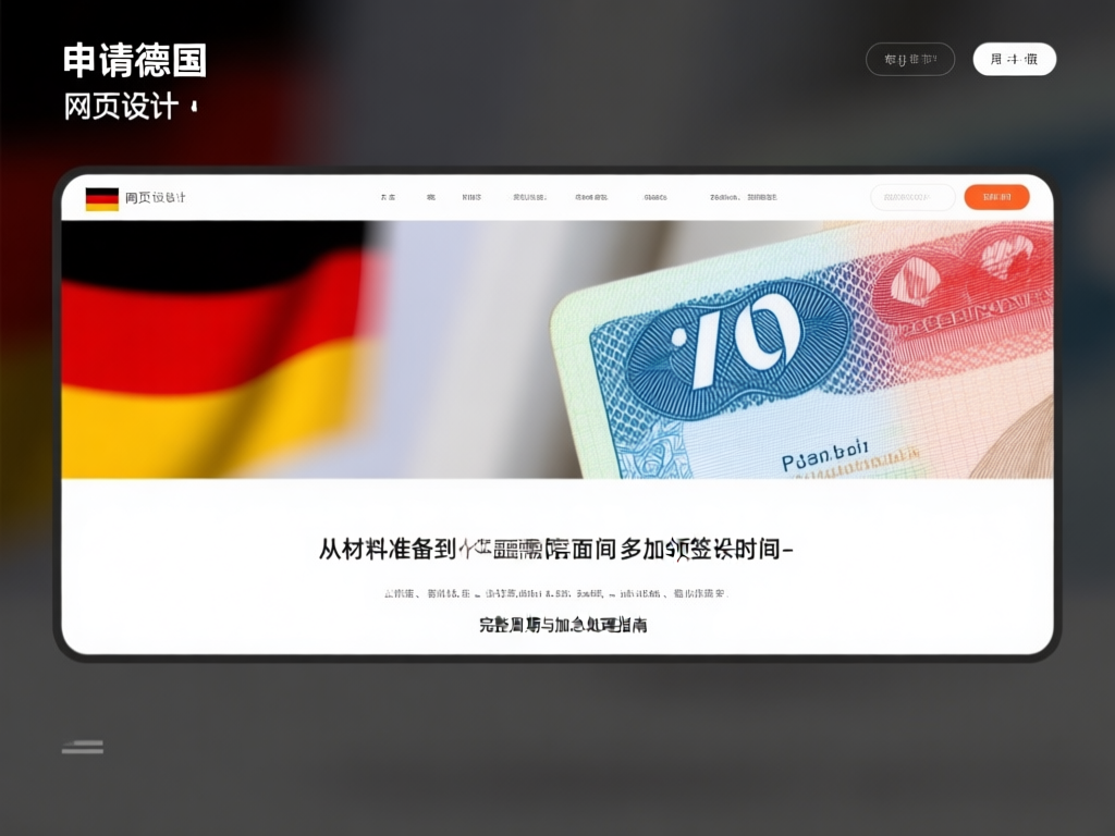 德国签证面签流程示意图