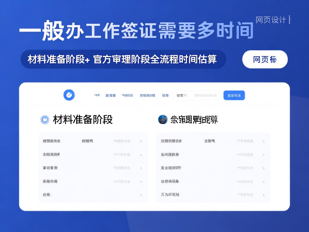 各国工作签证审理时间对比