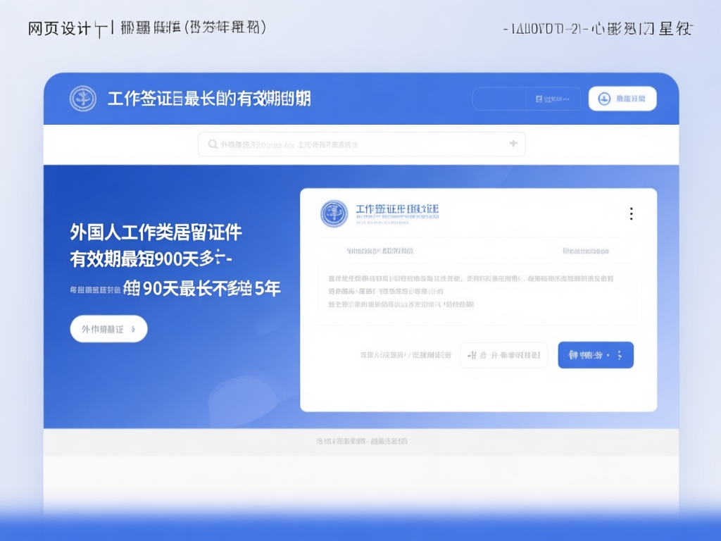 工作签证有效期政策示意图