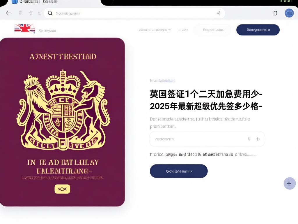英国签证加急服务流程图