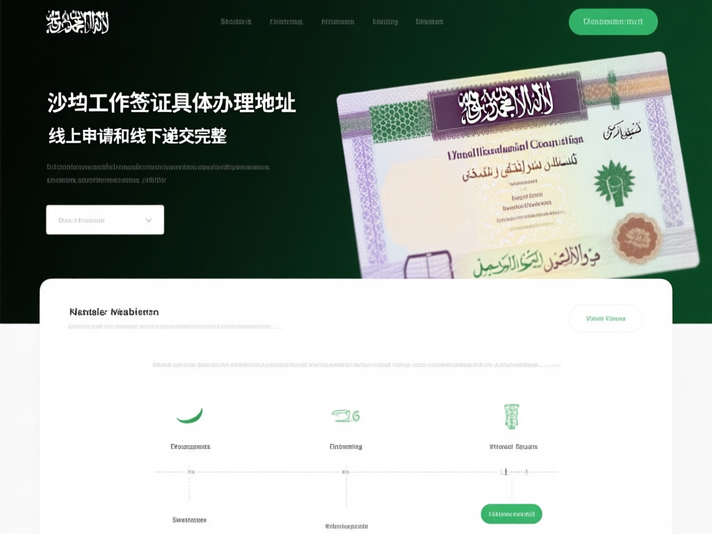 沙特使领馆签证处实景