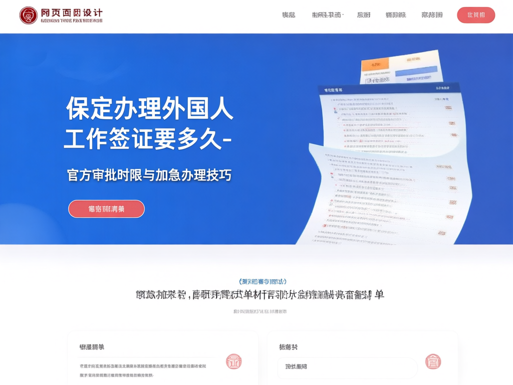 保定外国人工作签证办理流程图