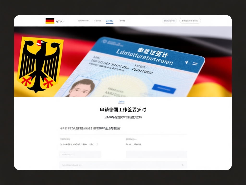 德国工作签证申请材料准备流程