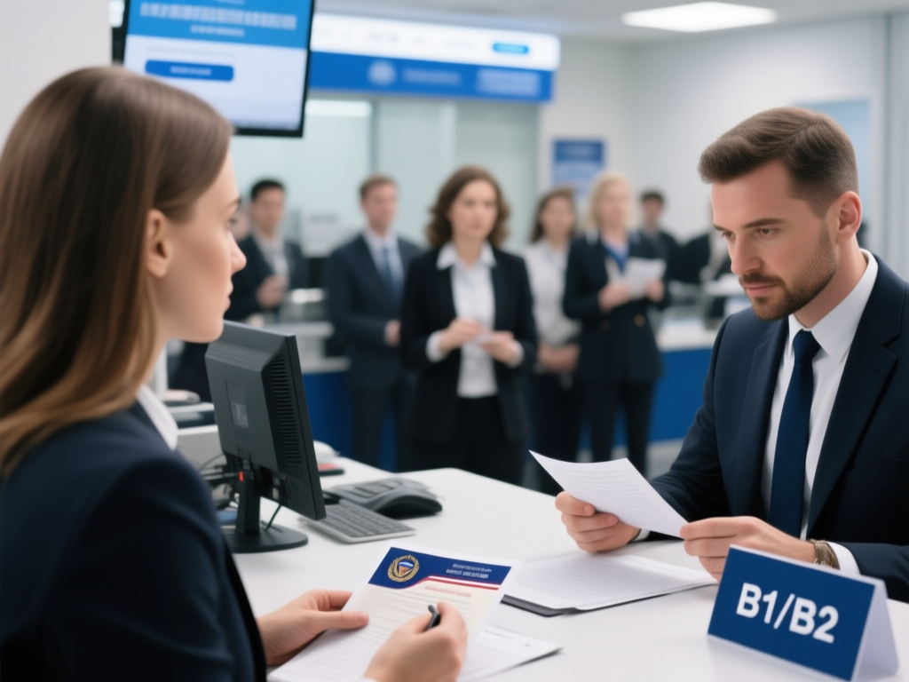 B2旅游签证现场