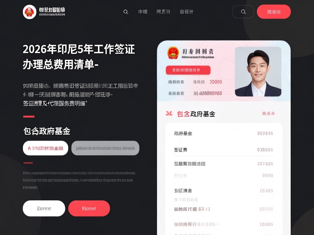 印尼签证办理流程图