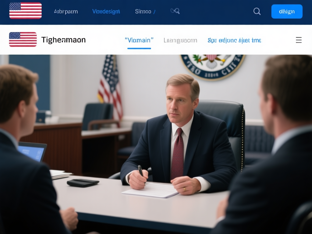 签证官面试场景