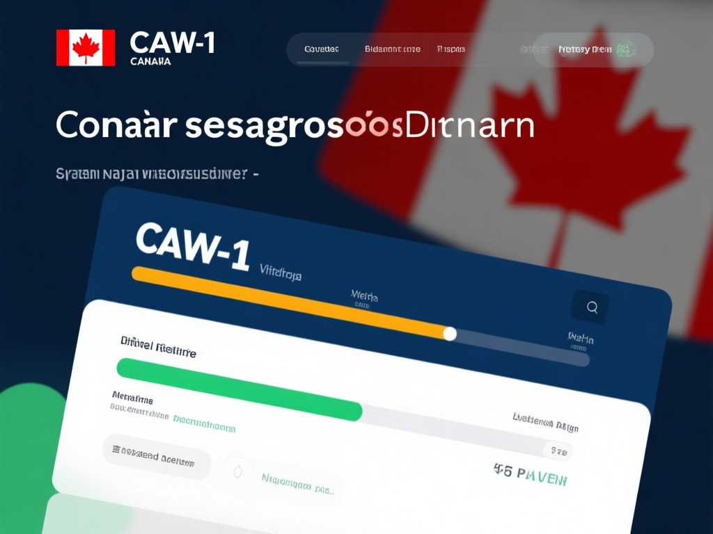 加拿大CAW-1签证审理进度示意图