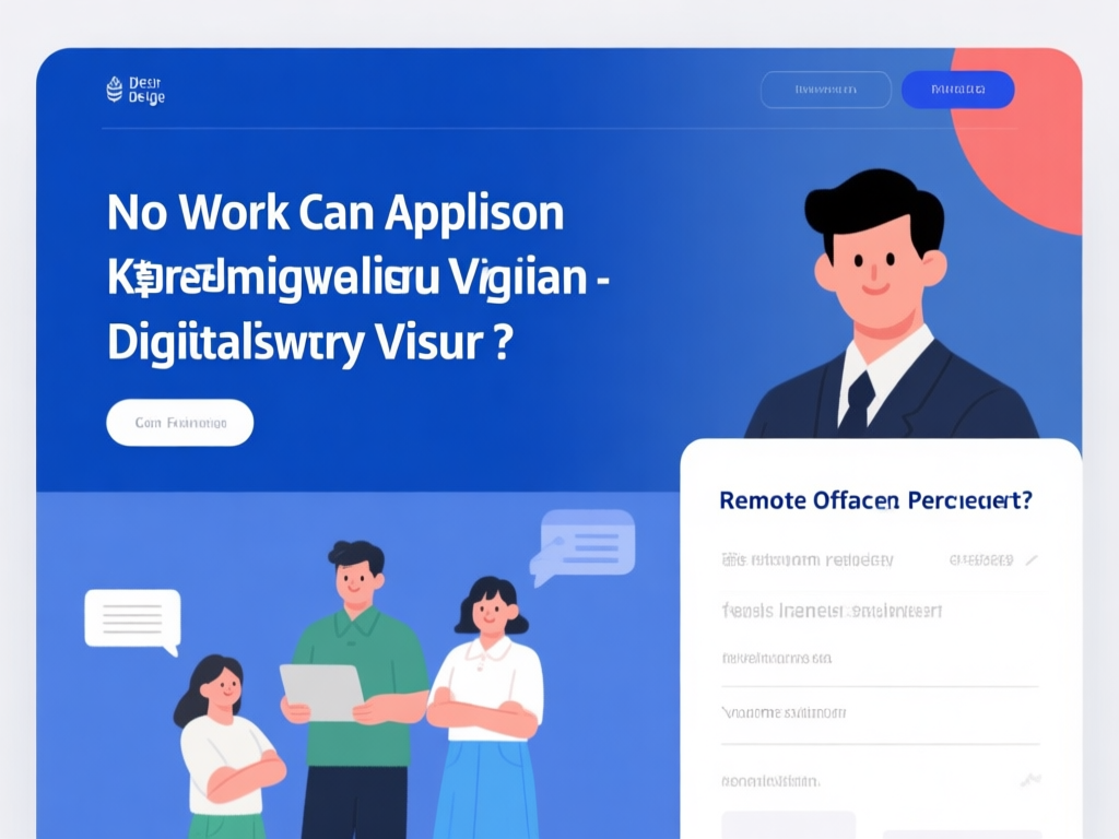 韩国数字游民签证申请流程示意