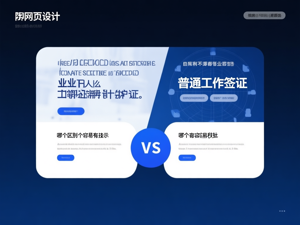 普通工作签证对比