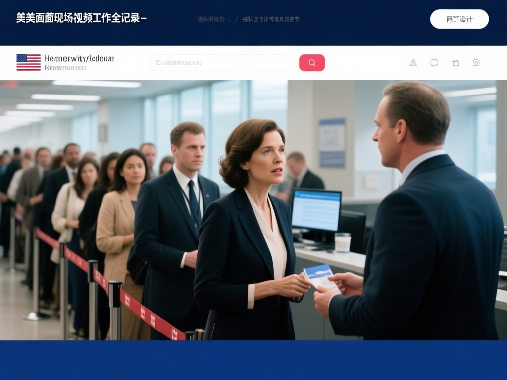 签证官面谈现场