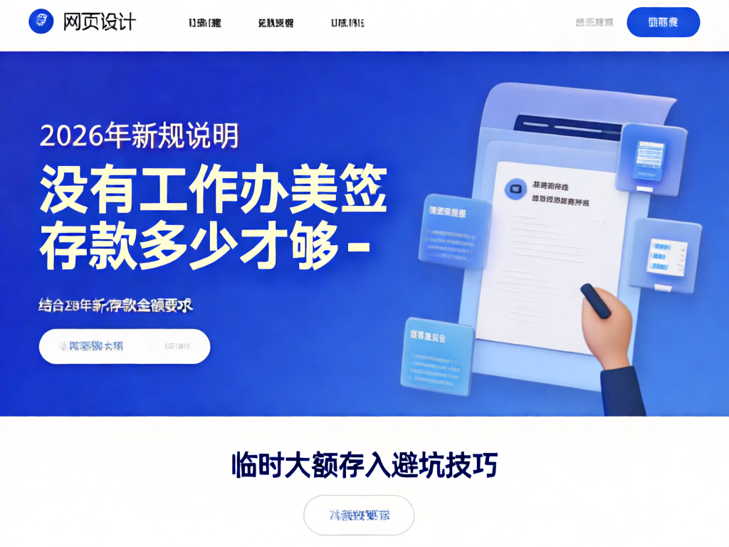 美签存款要求图表