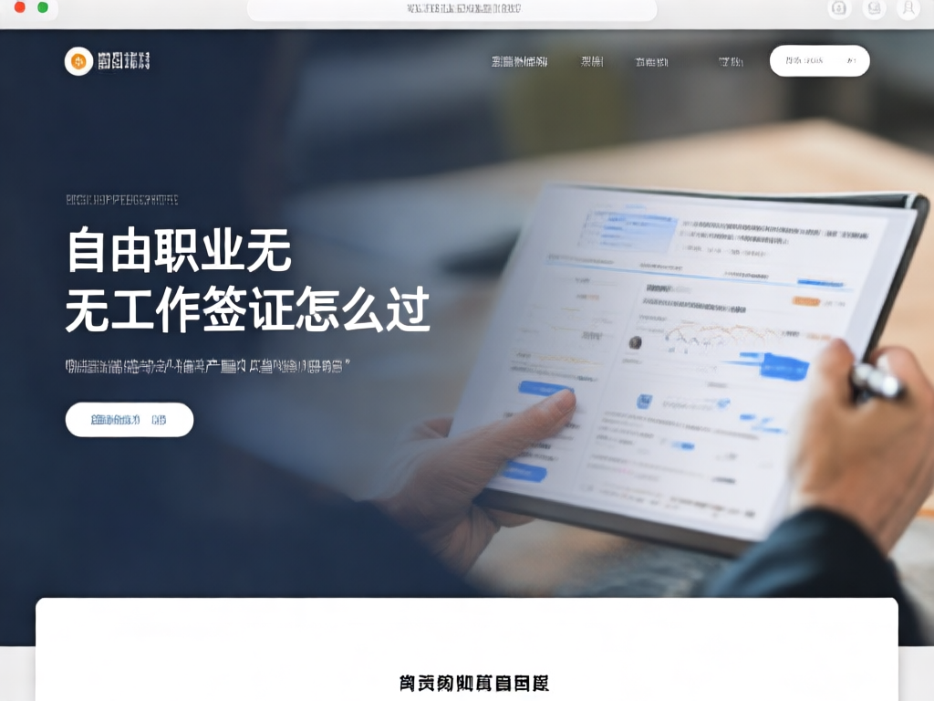 自由职业签证材料准备示意图