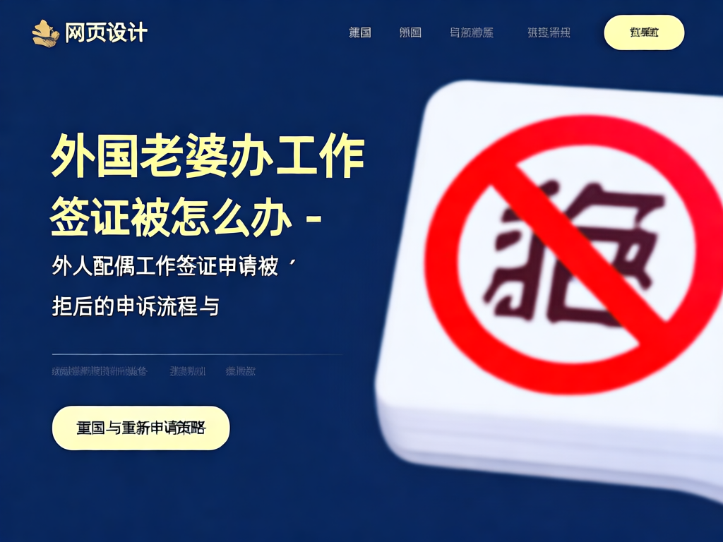 外国配偶工作签证申请流程