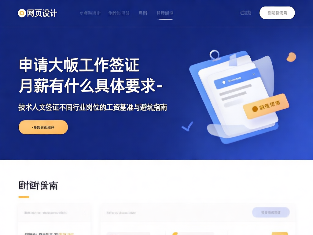 大坂工作签证薪资要求图表