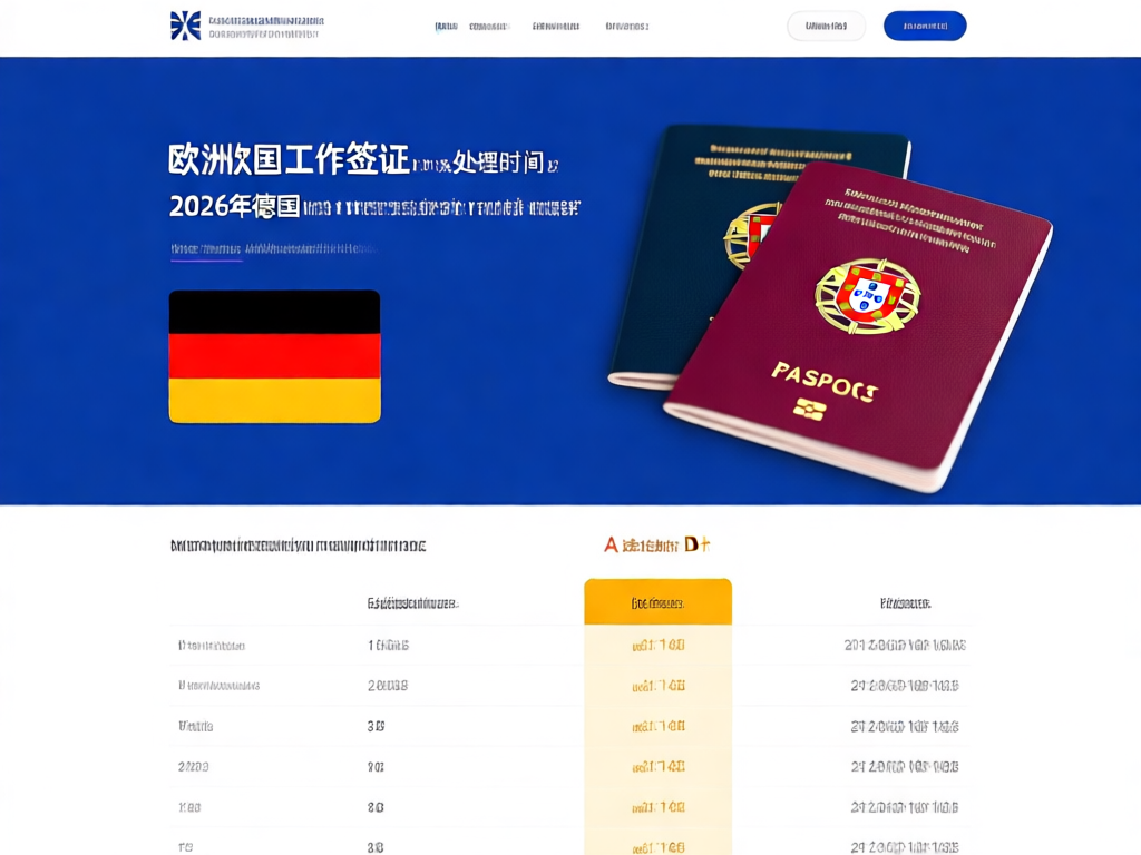 欧洲工作签证申请流程