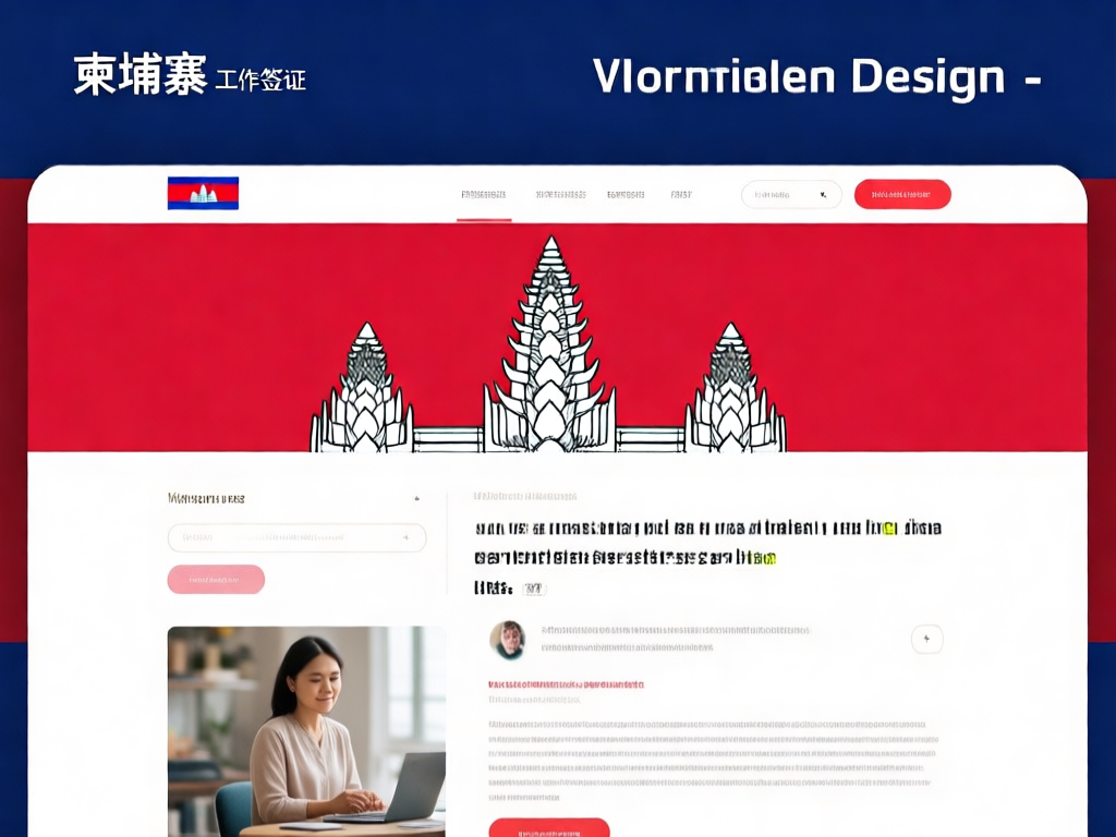 柬埔寨工作签证与工作许可示意图