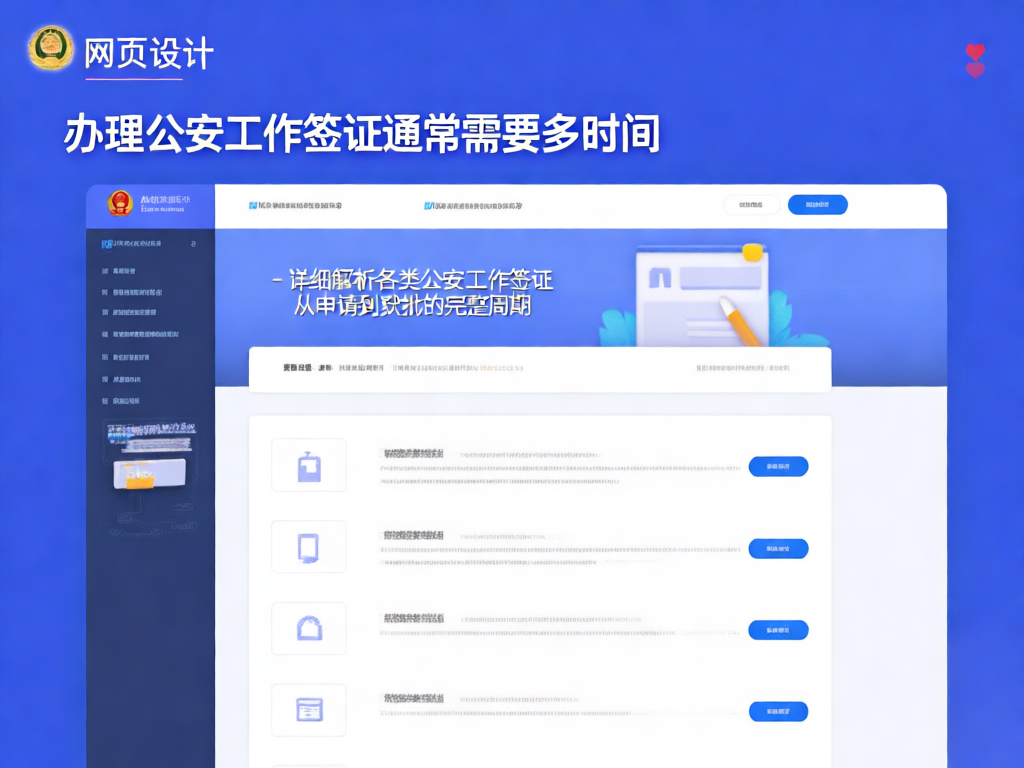工作签证办理流程图