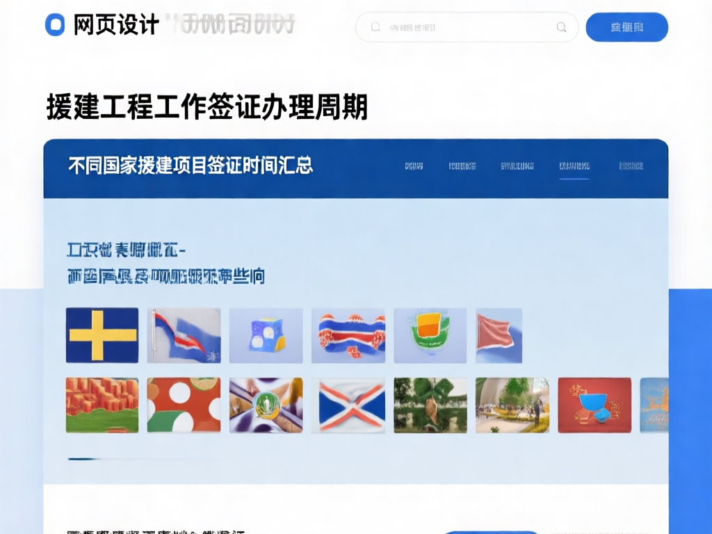 各国签证办理时间对比图表