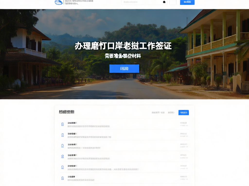 老挝工作签证样本