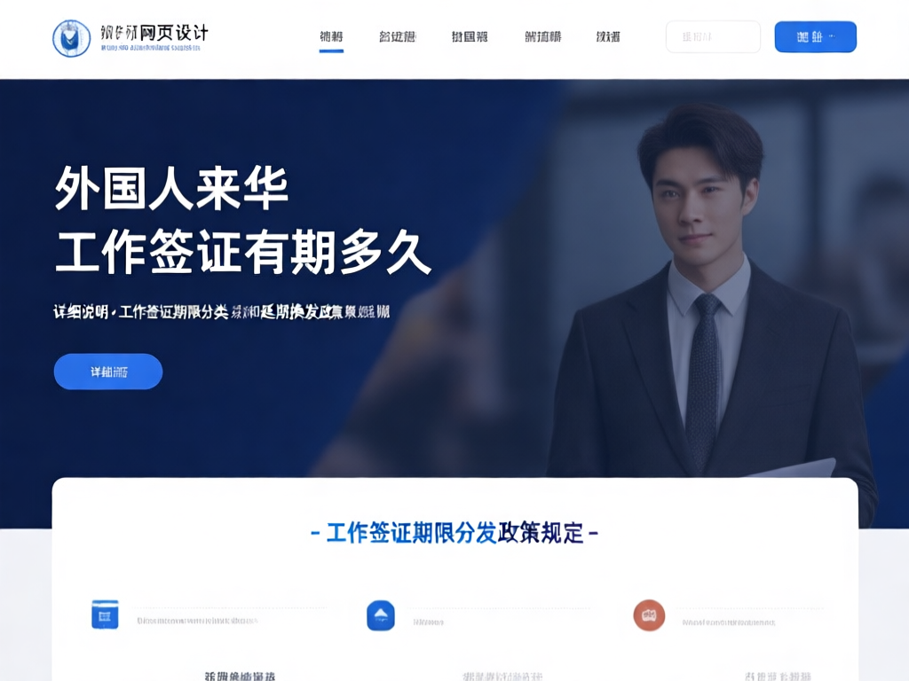 中国工作签证样本