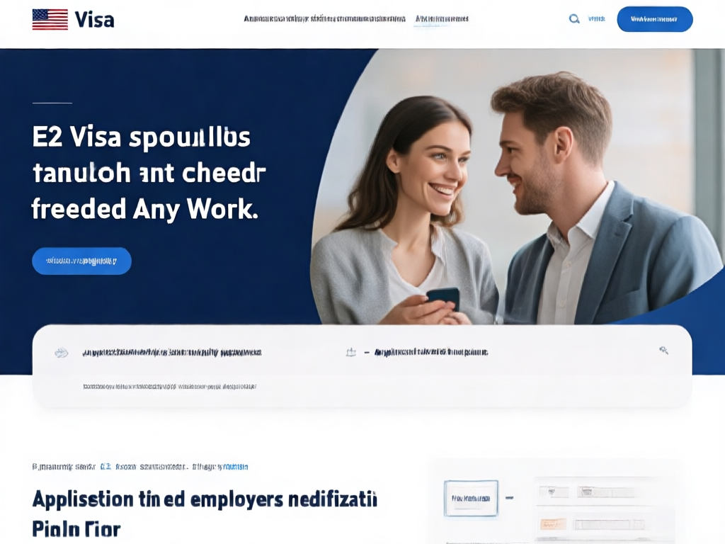 E2签证配偶工作权利示意图