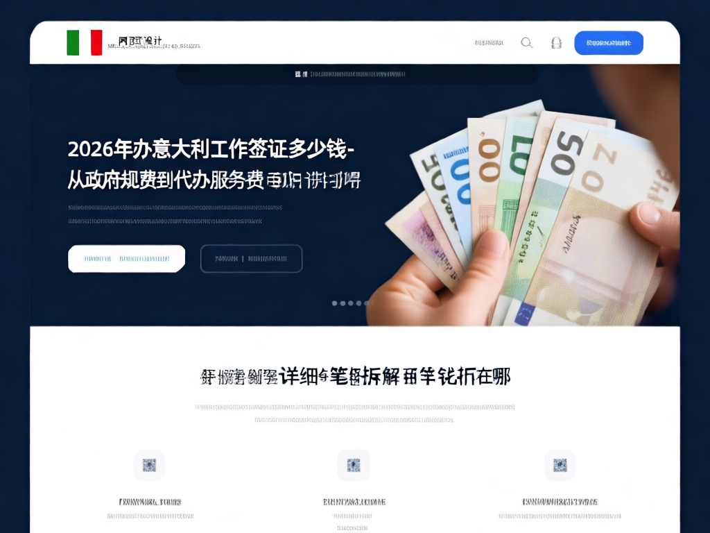 意大利工作签证费用概览