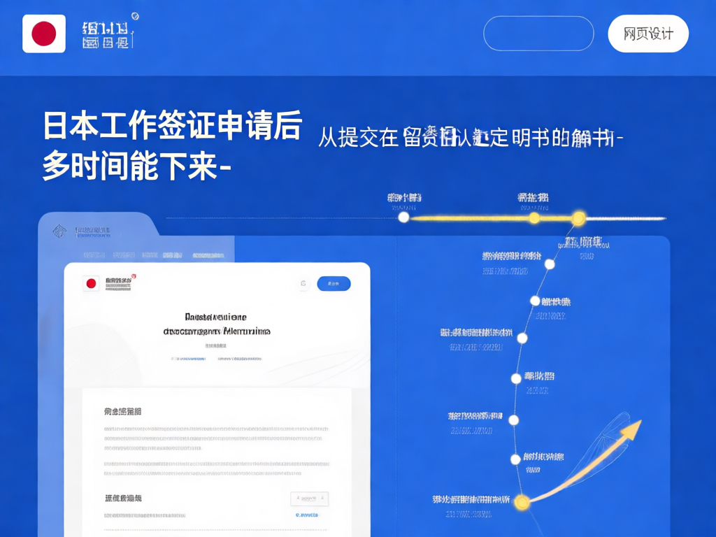 日本工作签证申请流程图