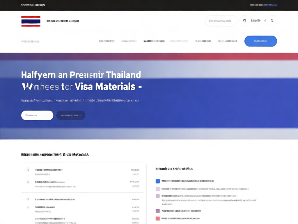 泰国签证申请材料示例