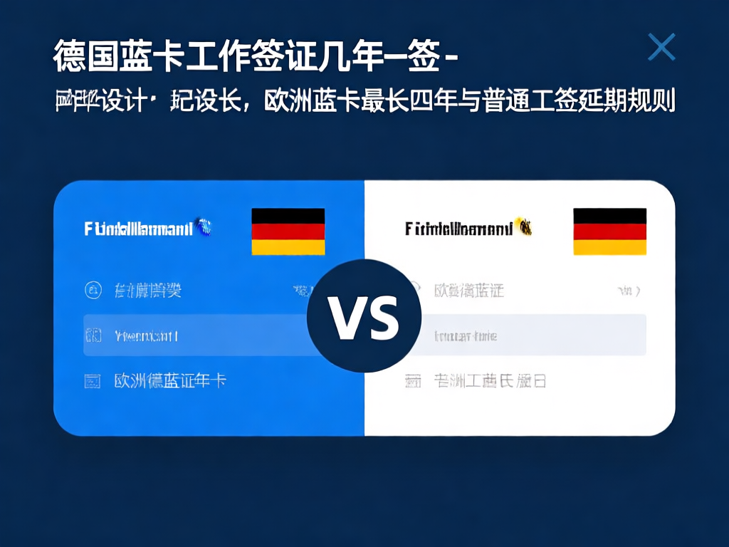 德国蓝卡工作签证图解