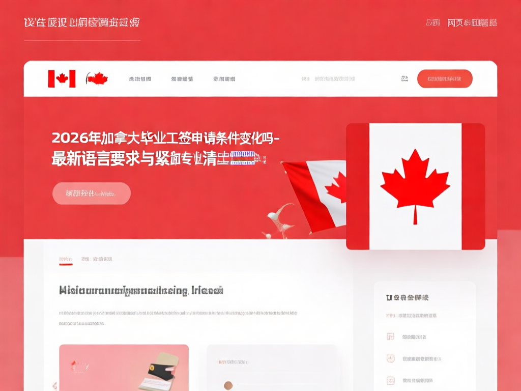 2026年加拿大毕业工申请新政