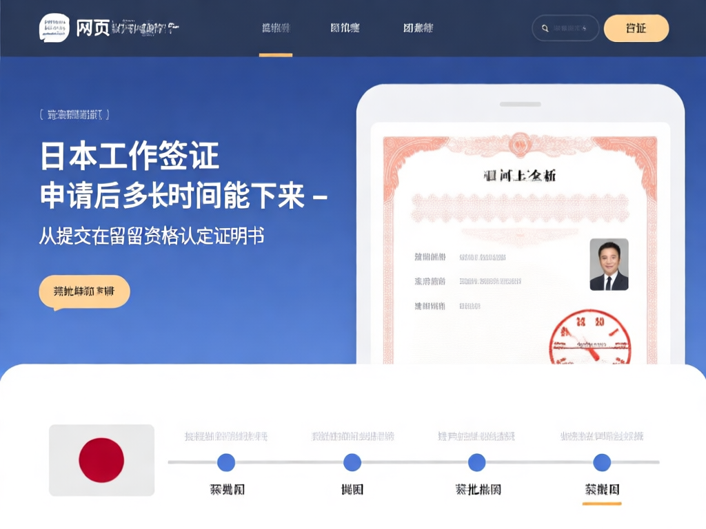 日本工作签证申请时间轴