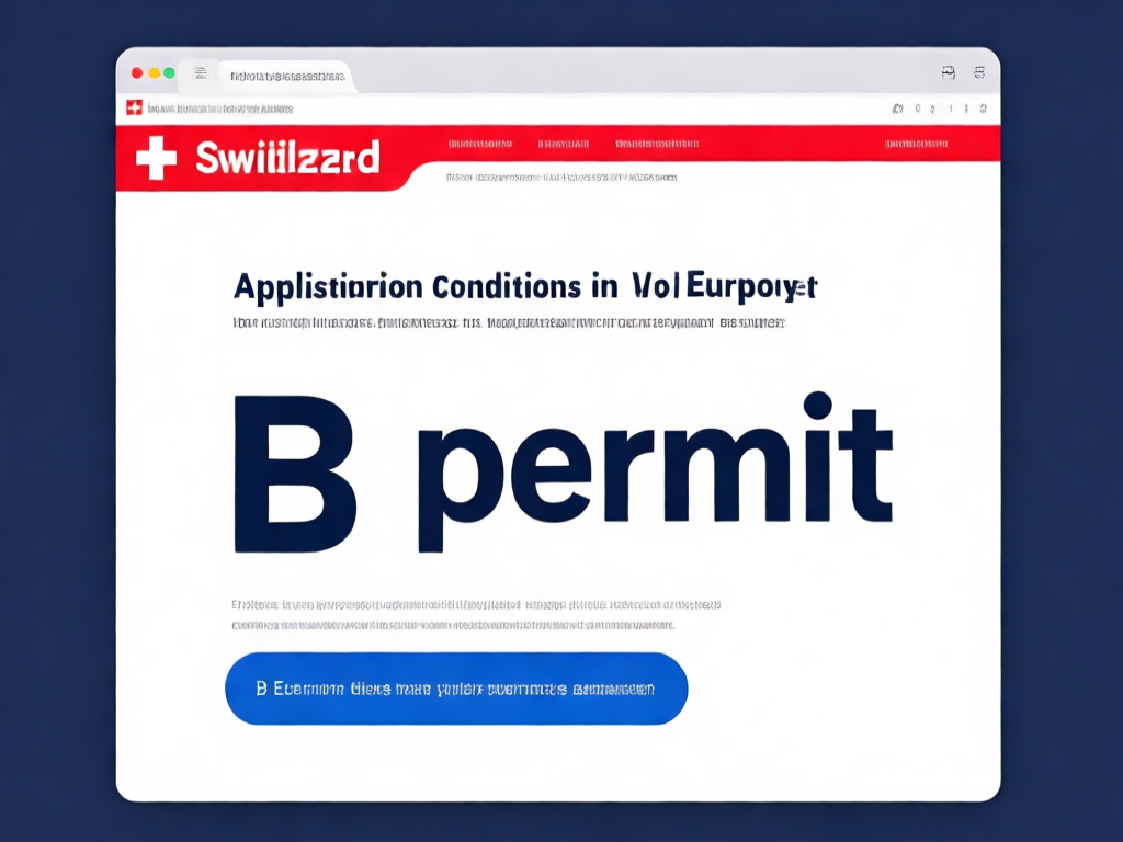瑞士工作签证申请流程图