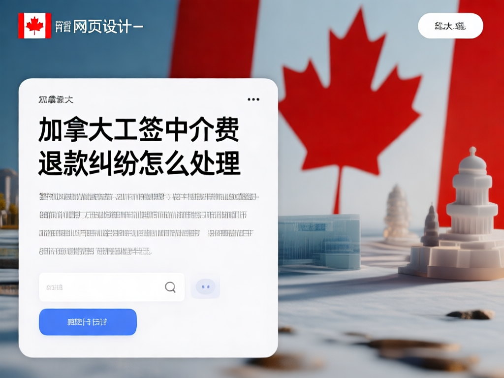 加拿大工签中介费退款纠纷处理流程图